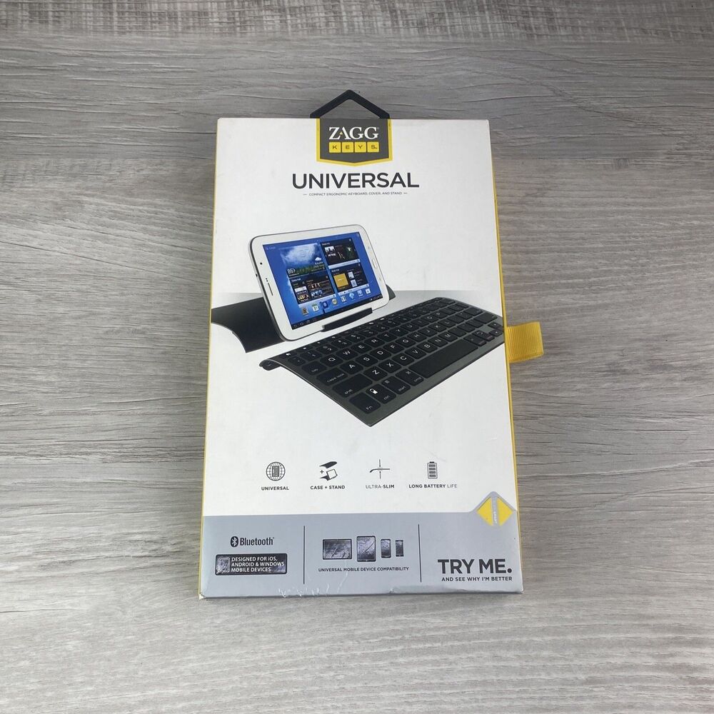 ZAGG keys Universal Keyboard Case & Stand for iPad & Samsung Tablet - Black